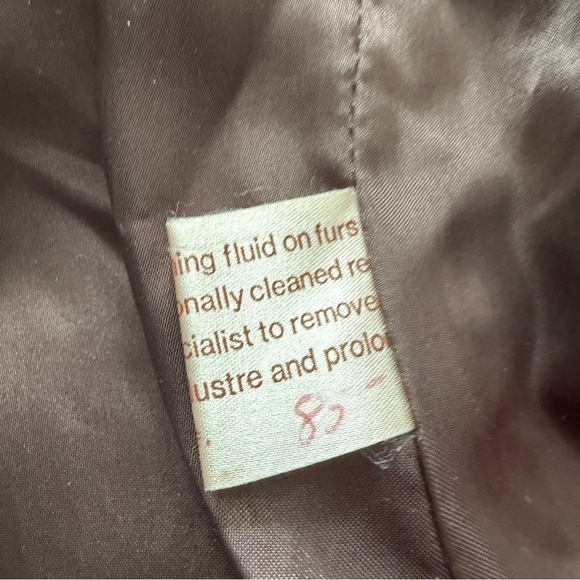 LUXURIOUS GORGEOUS Women’s Brown Rabbit Fur Coat Jacket Size M / L VINTAGE - Picture 7 of 9